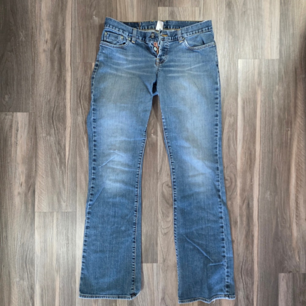Lucky Brand American Made Blue Bootcut Jeans Button Fly Size 29‎